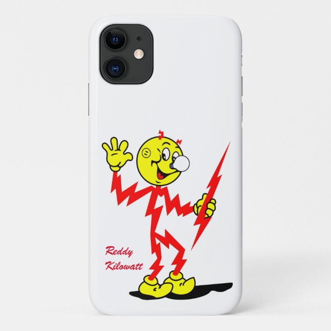 Sehr lustige Reddy Kilowatt iPhone Fall Case-Mate iPhone Hülle (Rückseite)