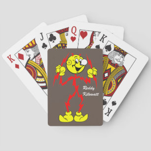 Sehr lustige Reddy Kilowatt Spielkarten
