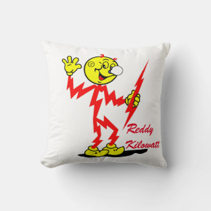 Sehr lustige Reddy Kilowatt-Throw-Kissen Kissen