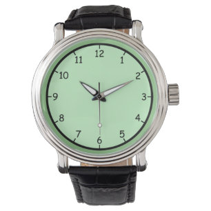 Sehr lustige und farbenfrohe grüne Armbanduhr