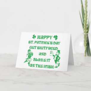 Sehr lustiger Adult St Patrick's Day Karte