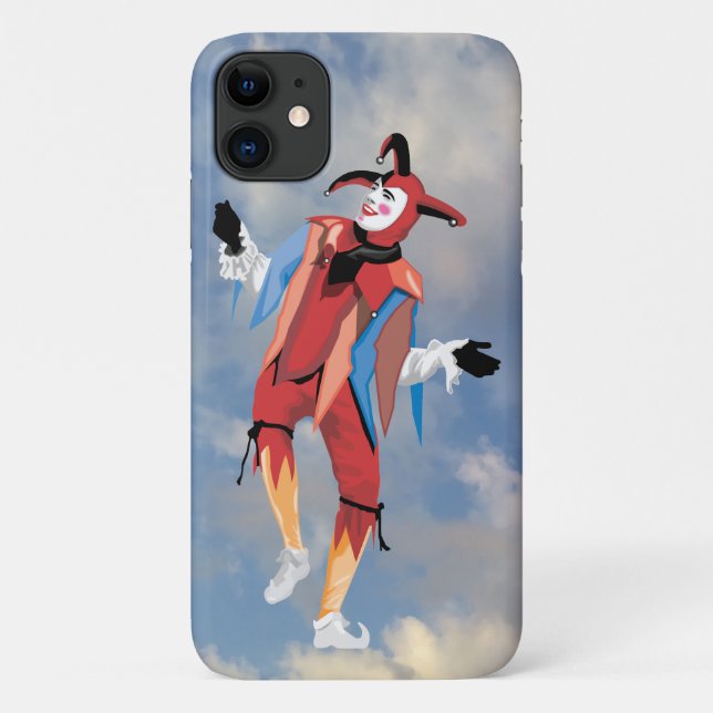 Sehr lustiger Clown Jester iPhone Case (Rückseite)