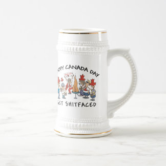 Sehr lustiger glücklicher Candad Tag Bierglas