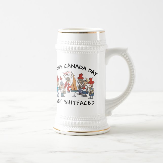 Sehr lustiger glücklicher Candad Tag Bierglas (Rechts)
