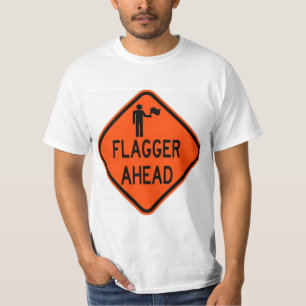 Sehr lustiger klassischer Flagger vor dem Sign-T - T-Shirt