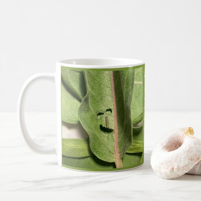 Sehr lustiger Monarch der Raupe Kaffeetasse (Mit Donut)