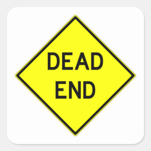 Sehr lustiges Classic Dead End Sign Sticker Set