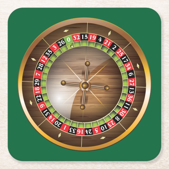 Sehr lustiges European Roulette Wheel Untersetzer  (Vorderseite)