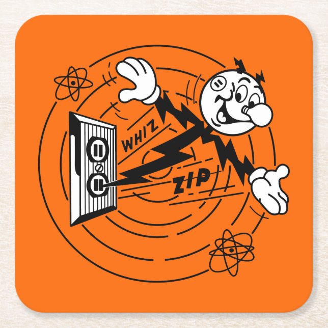 Sehr lustiges Reddy Kilowatt Untersetzer Set (Vorderseite)
