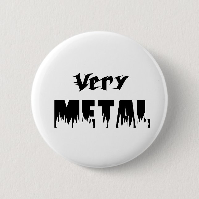 sehr Metallschwarzes Button (Vorderseite)
