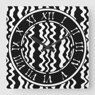 Sehr minimalistisch und einfach, flach und kühn ek quadratische wanduhr