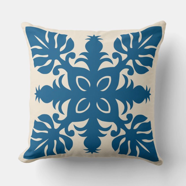SEHR MODERNE HAWAIIAN QUILT PILLOW- Ananas Kissen (Vorderseite)