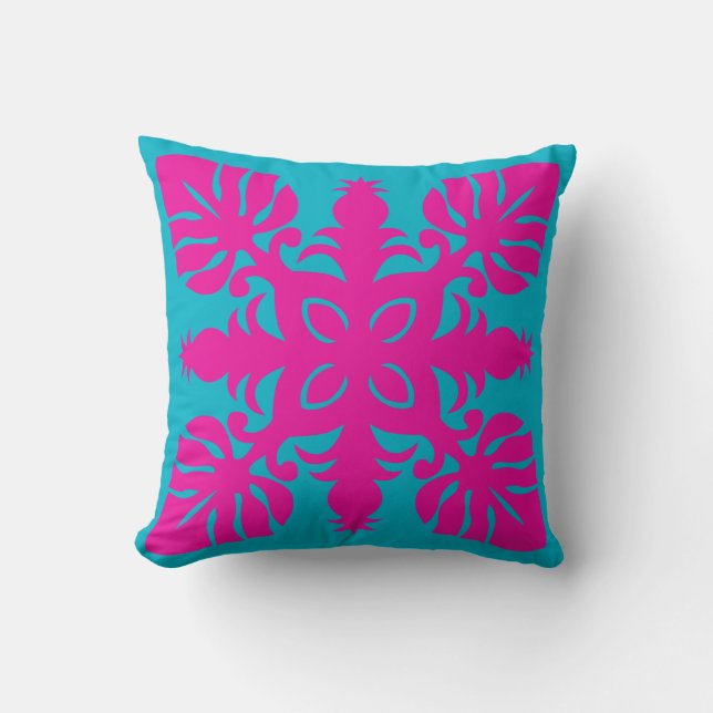 SEHR MODERNE HAWAIIAN QUILT PILLOW- Ananas Kissen (Vorderseite)
