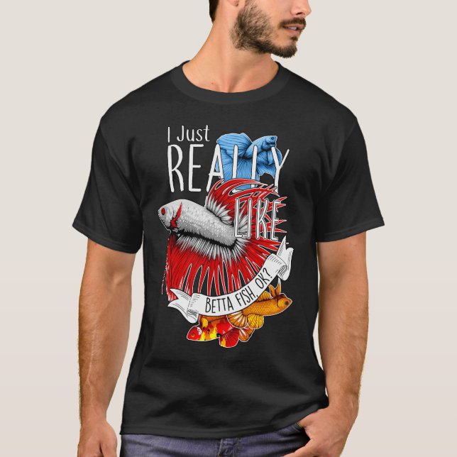 Sehr mögen Betta-Fische T-Shirt (Vorderseite)
