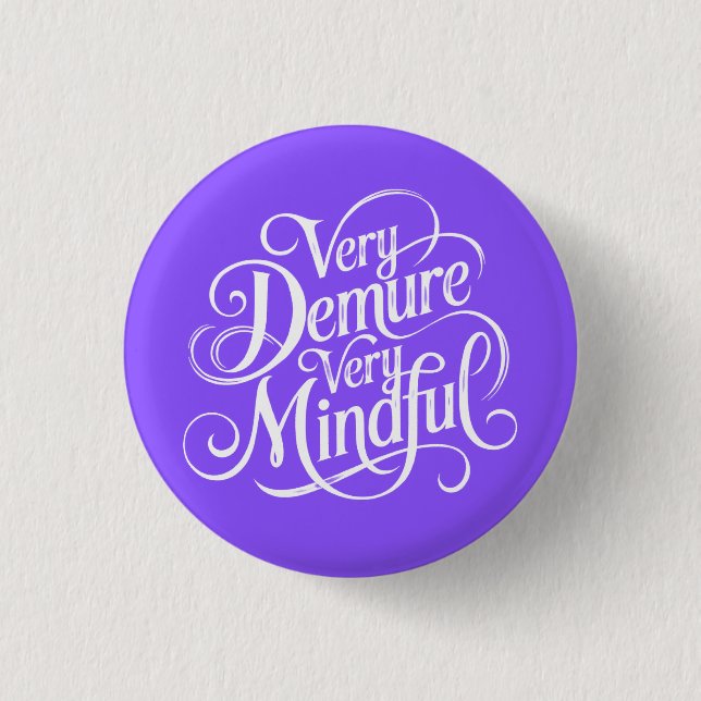 Sehr nachdenklich button (Vorderseite)