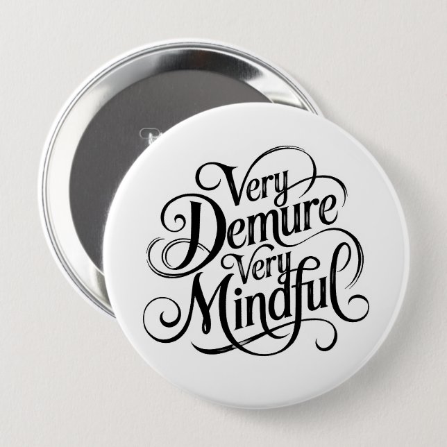 Sehr nachdenklich button (Vorne & Hinten)