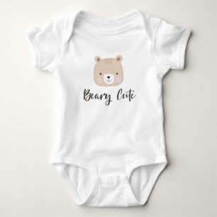 Sehr Niedlich   Beige Baby Strampler