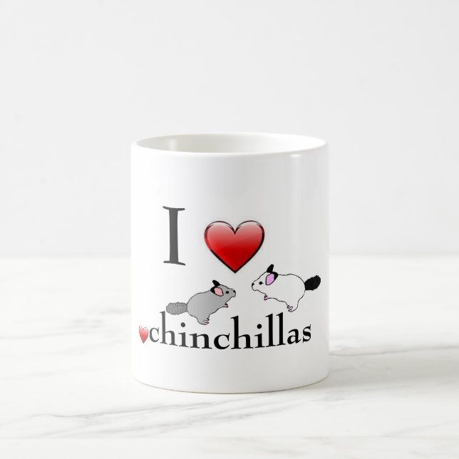Sehr niedlich! Chinchilla-Kaffee-Tasse der Liebe I Tasse (Mittel)