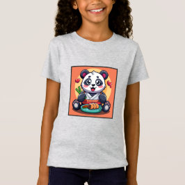 Sehr Niedlich Essen Panda T-Shirt