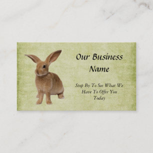Sehr Niedlich - Floppy Bunny - Biz Card Visitenkarte