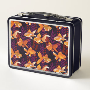 Sehr Niedliche Goldfish Metal Lunch Box