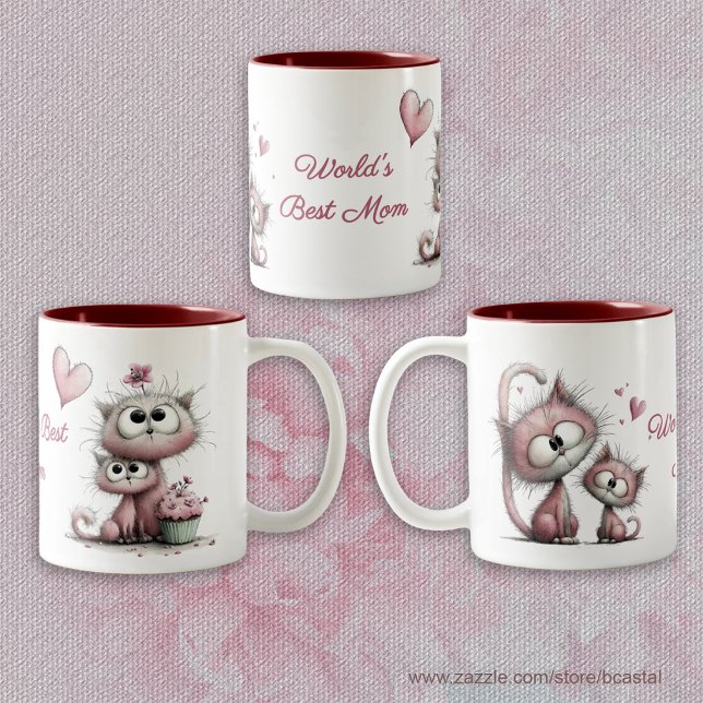 Sehr niedliche Katzen-Illustrationen Tasse (Von Creator hochgeladen)