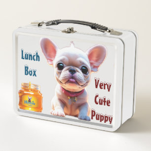 Sehr Niedliche Puppy Metal Lunchbox