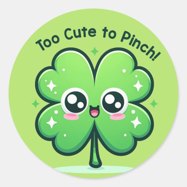 SEHR Niedliche St Patrick's Day Stickers (Vorderseite)