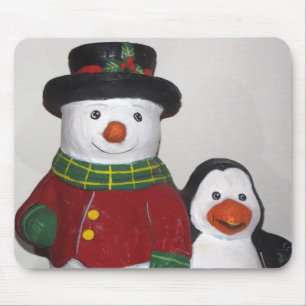 Sehr Niedlicher Schneemann und Friend Mouse Pad Mousepad