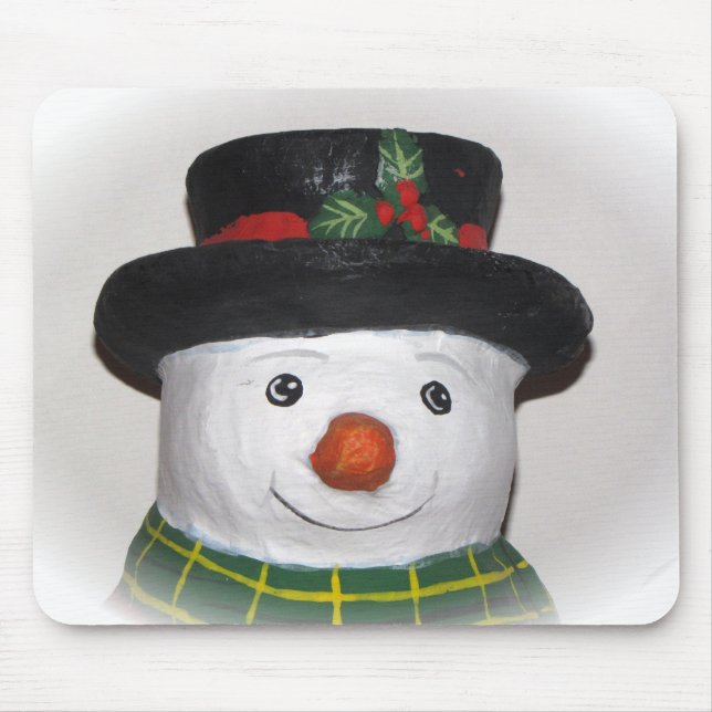 Sehr Niedlicher Snowman Mouse Pad Mousepad (Vorne)