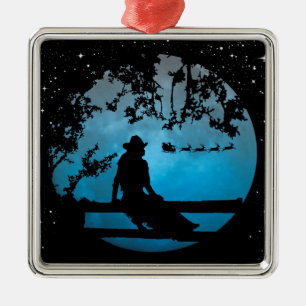 Sehr Niedliches Cowgirl und Weihnachtsschmuck