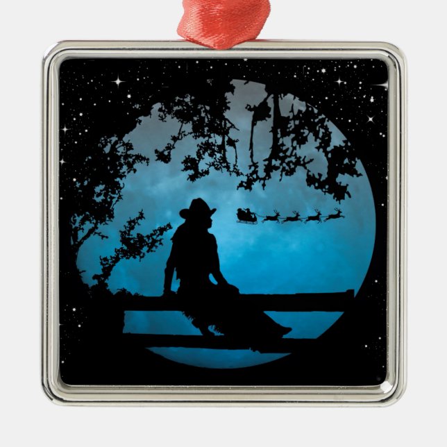 Sehr Niedliches Cowgirl und Weihnachtsschmuck (Vorne)