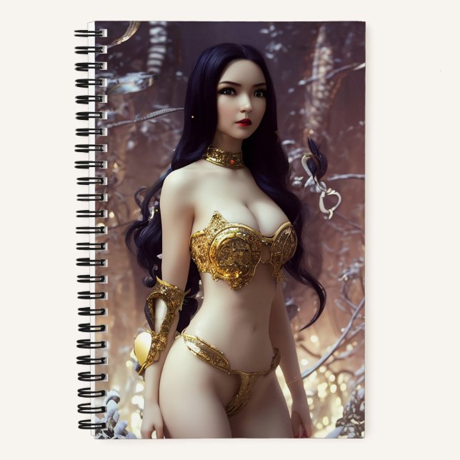 Sehr niedliches geisha Notebook Notizbuch (Vorderseite)