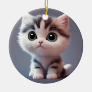 Sehr niedliches Kätzchen Keramik Ornament