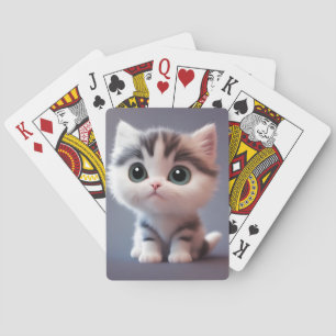 Sehr niedliches Kitten Spielkarten