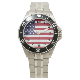 Sehr Patriotische amerikanische Flagge Special Mod Armbanduhr