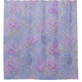 Sehr peri Aquarell, Rose, Tulpen Duschvorhang