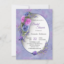 Sehr peri Aquarell, Rose, Tulpen Einladung