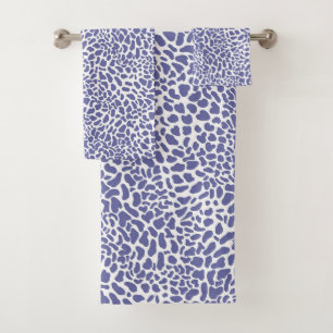 Sehr Peri Leopard Spot Muster Badhandtuch Set