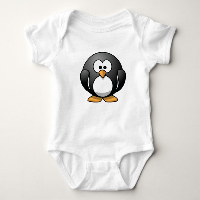 Sehr ringsum Penguin-Baby-T - Shirt (Vorderseite)