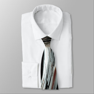 Sehr rustikale Silberstreifen oder kreisförmige Au Krawatte