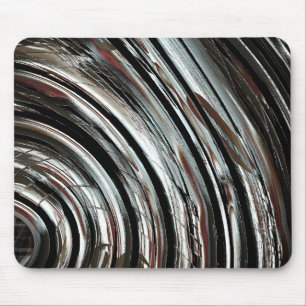 Sehr rustikale Silberstreifen oder kreisförmige Au Mousepad