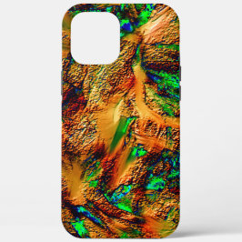 Sehr rustikales Gestein in gebranntem Gelb mit grü Case-Mate iPhone Hülle