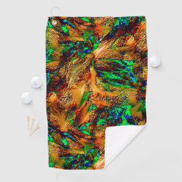 Sehr rustikales Gestein in gebranntem Gelb mit grü Golfhandtuch
