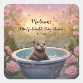 Sehr schöne Babydusche Quadratischer Aufkleber