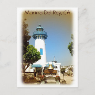 Sehr schöne Marina del Rey Postcard! Postkarte