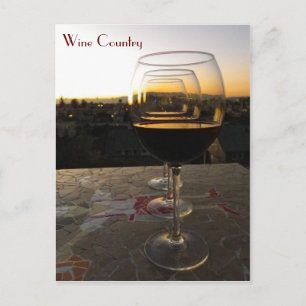 Sehr schöne Weinkarte! Postkarte