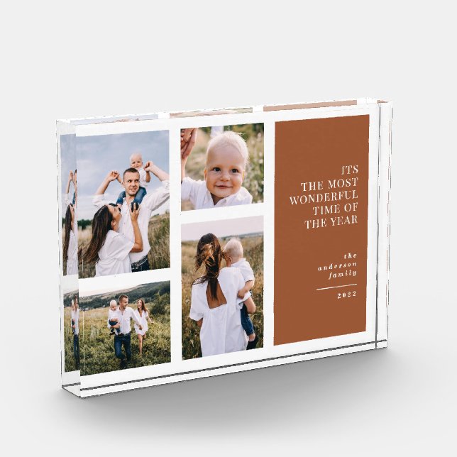 Sehr schöne Zeit elegante Terracotta Multi Foto (Links)