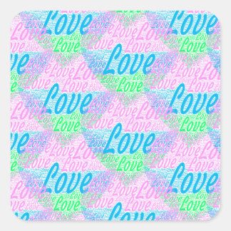 Sehr schöner Aufkleber. Quadratischer Aufkleber