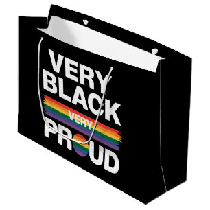 Sehr schwarzer, sehr stolzer LGBT-Gay Pride Große Geschenktüte
